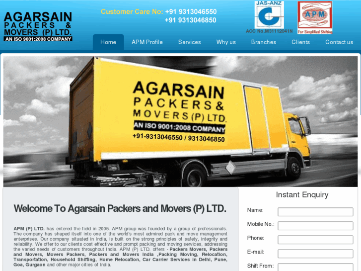 www.agarsainpackersmovers.com