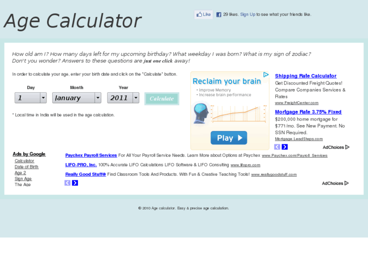 www.agecalculator.in