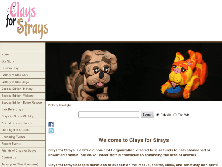 www.claysforstrays.org