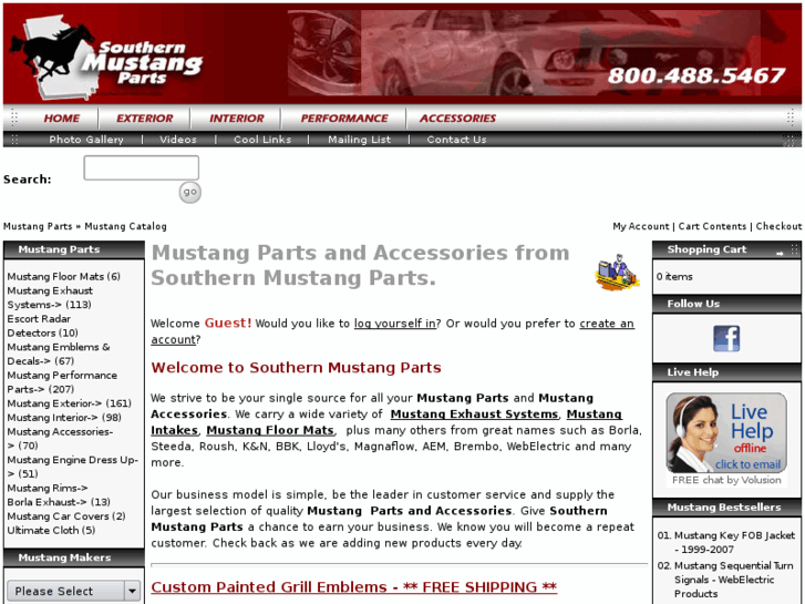 www.southernmustangparts.com