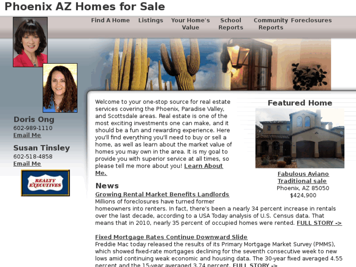 www.azhomesbydoris.com