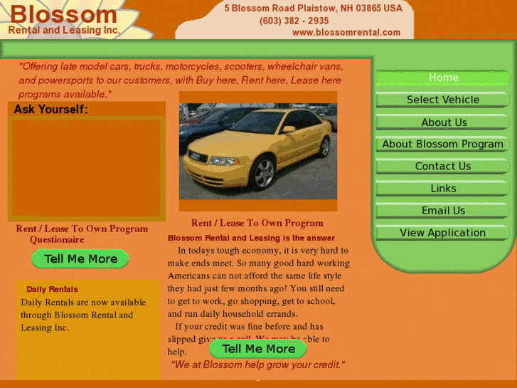 www.blossomrental.com