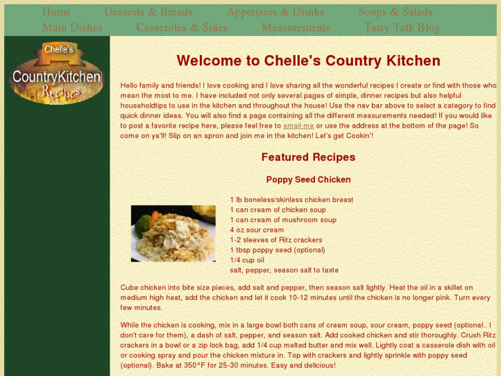 www.chellescountrykitchen.com