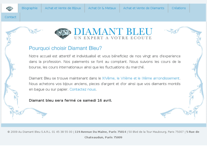 www.diamantbleuparis.com