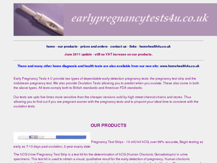www.earlypregnancytests4u.co.uk