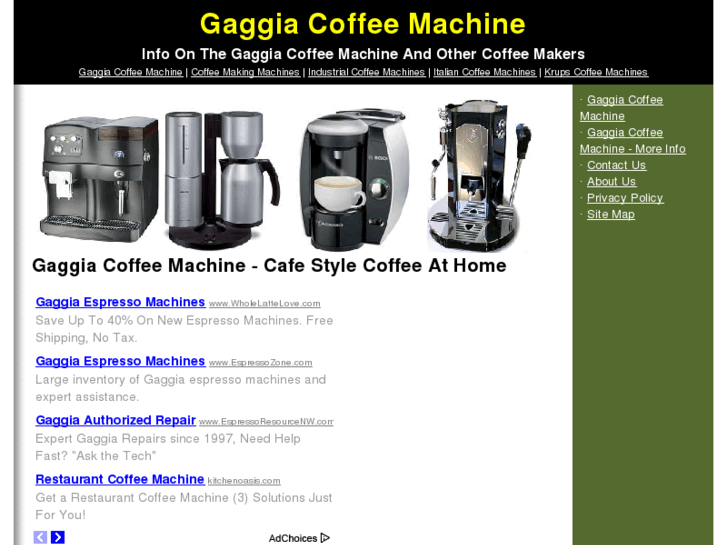 www.gaggiacoffeemachine.net