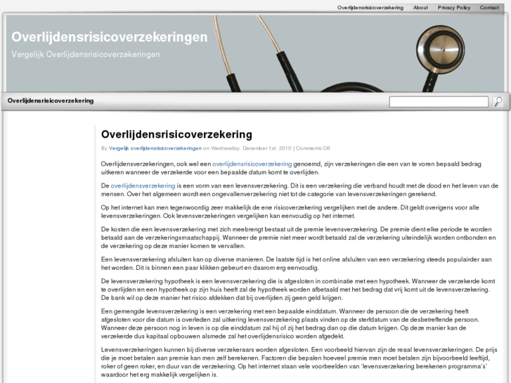 www.overlijdens-risicoverzekering.mobi