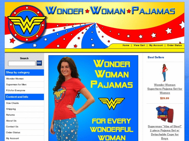 www.wonderwomanpajamas.com