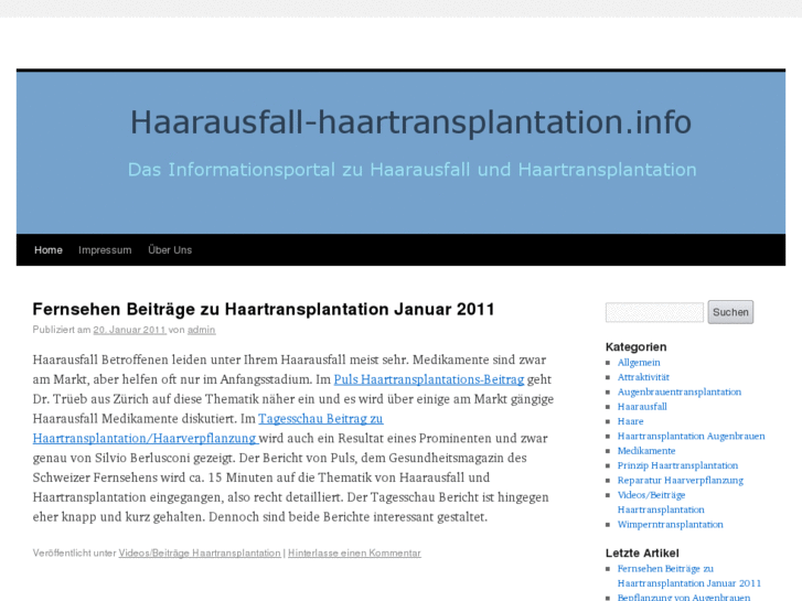 www.haarausfall-haartransplantation.info