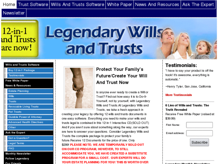 www.legendarywillsandtrusts.com