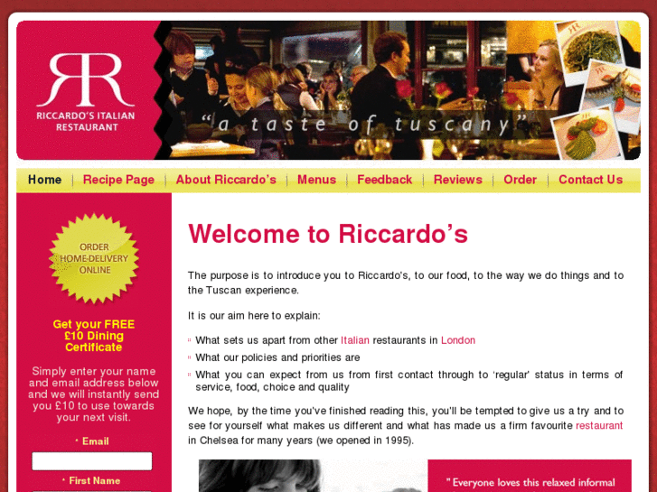 www.riccardos-italian-restaurant.co.uk