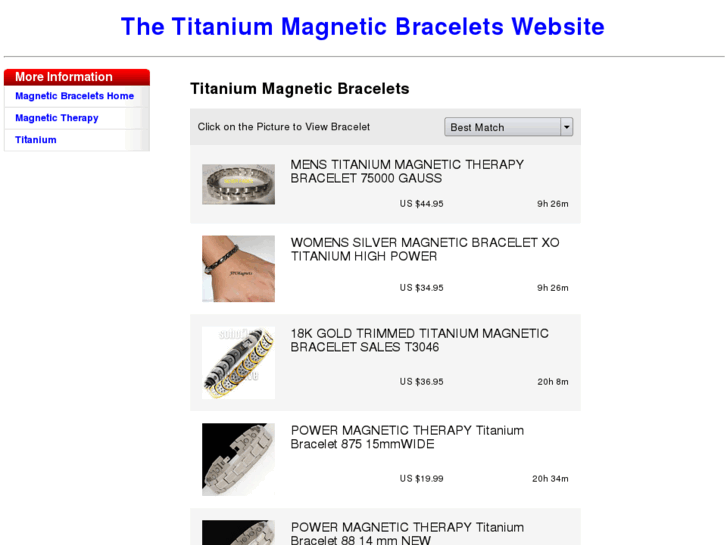 www.titaniummagneticbracelets.com