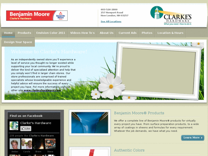 www.clarkeshardwarebenjaminmoore.com