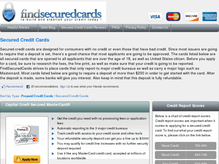 www.findsecuredcards.com