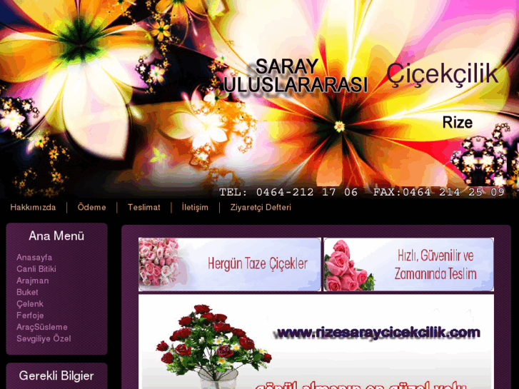 www.rizesaraycicekcilik.com