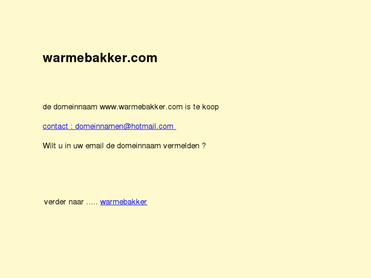 www.warmebakker.com