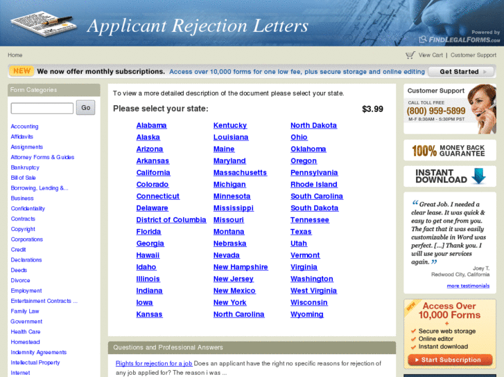 www.applicantrejectionletters.com
