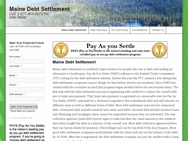 www.mainedebtsettlement.com