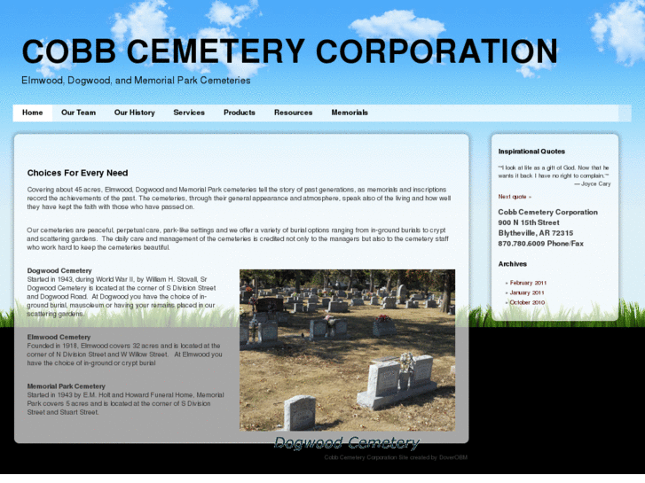 www.cobbcemeterycorp.com