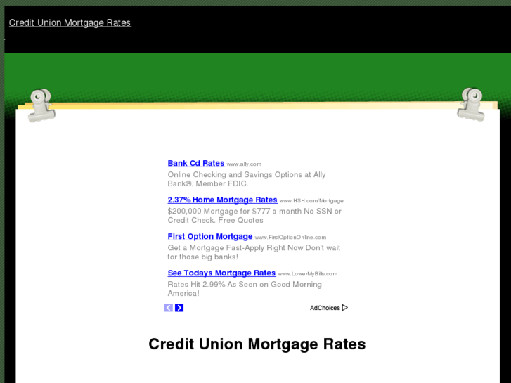 www.creditunionmortgagerates.com