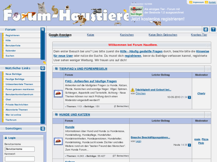 www.forum-haustiere.de