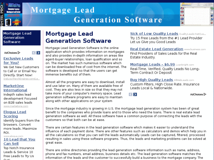 www.mortgageleadgenerationsoftware.net