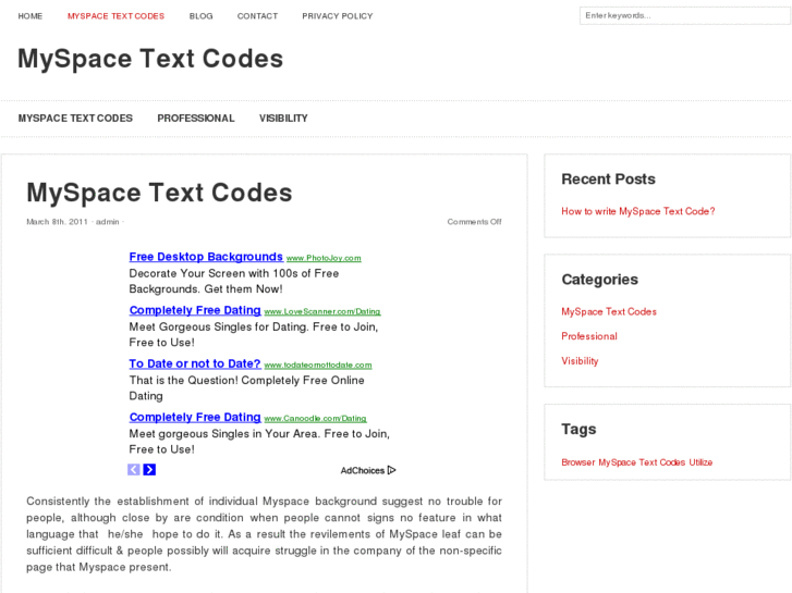 www.myspacetextcodes.org