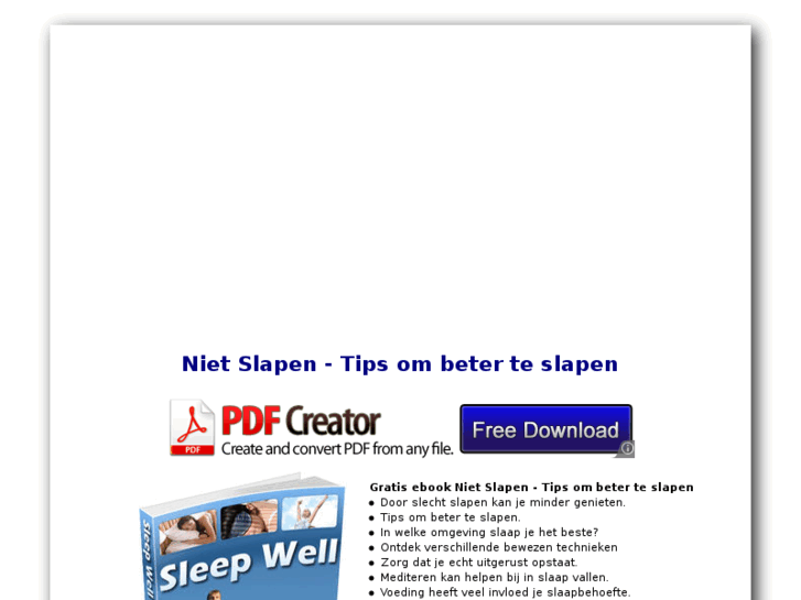 www.nietslapen.nl