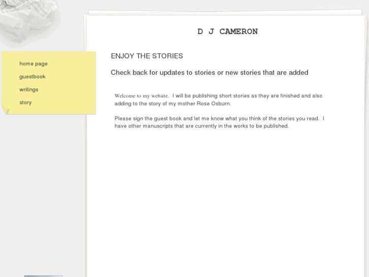 www.djcameronwriter.com