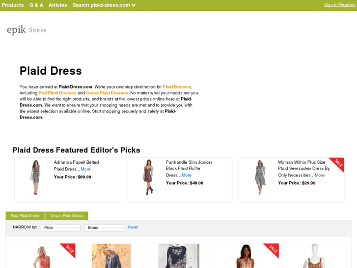 www.plaid-dress.com