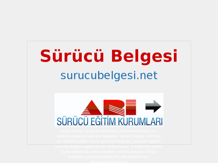 www.surucubelgesi.net