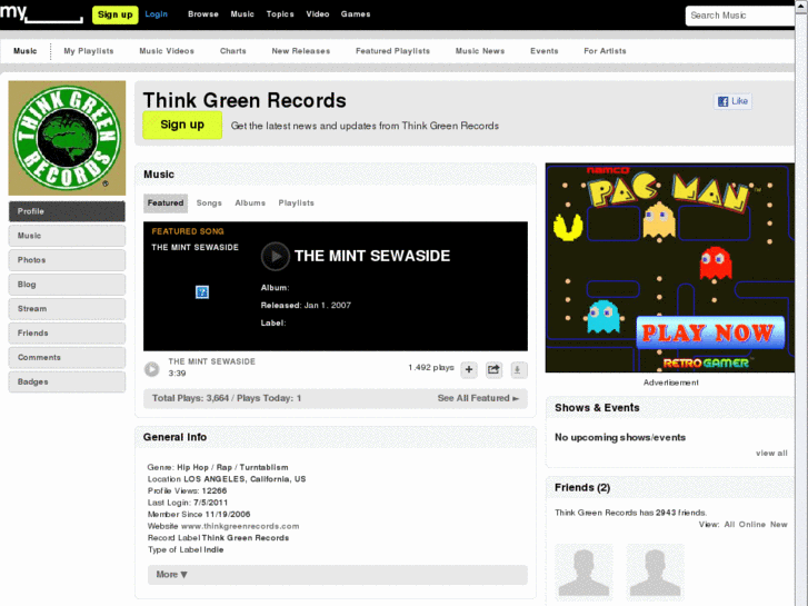 www.thinkgreenrecords.com