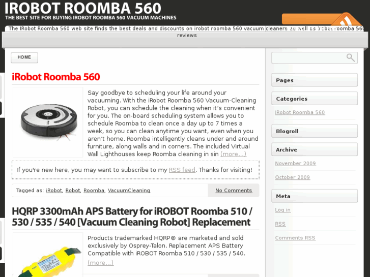 www.irobotroomba560.com