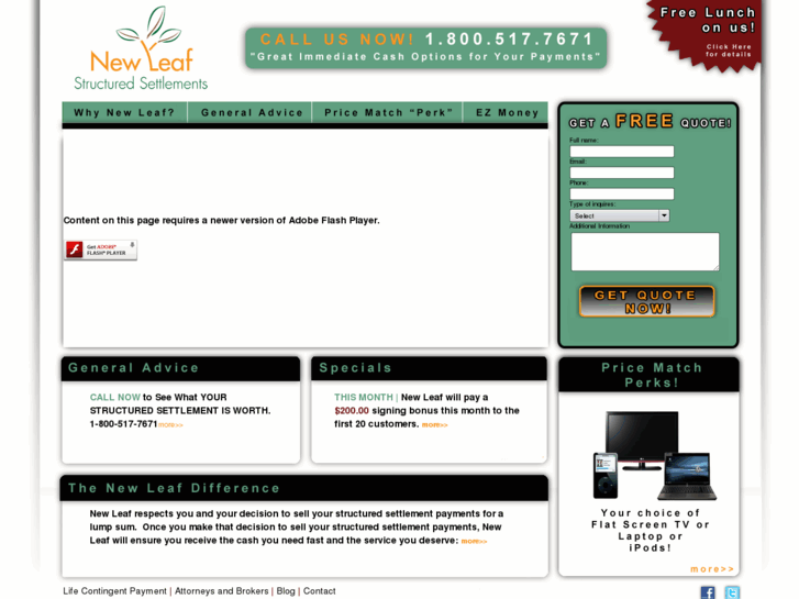 www.newleafstructuredsettlements.com