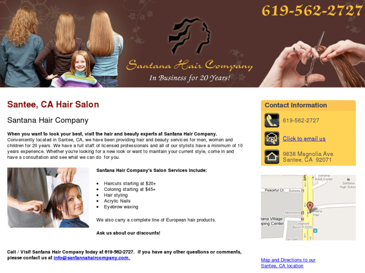 www.santanahaircompany.com