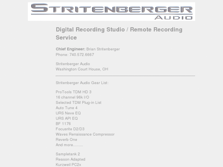 www.stritenbergeraudio.com