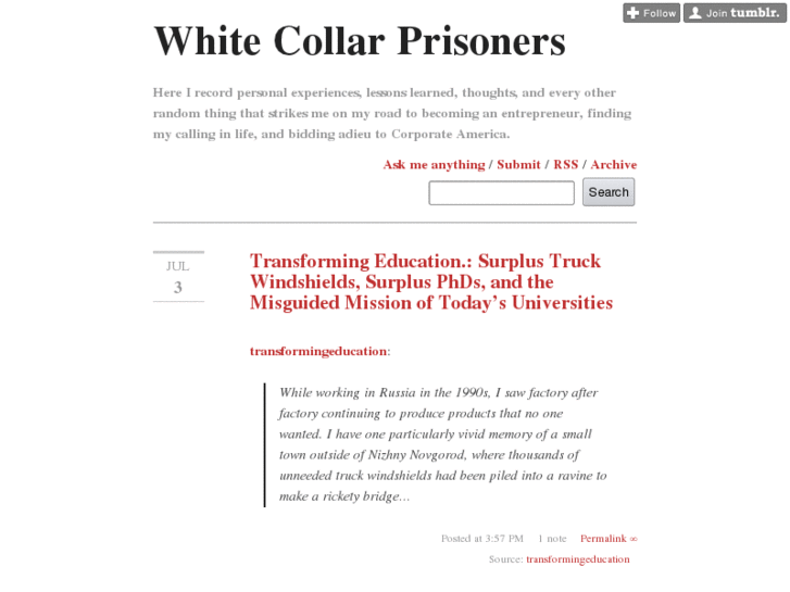 www.whitecollarprisoners.com