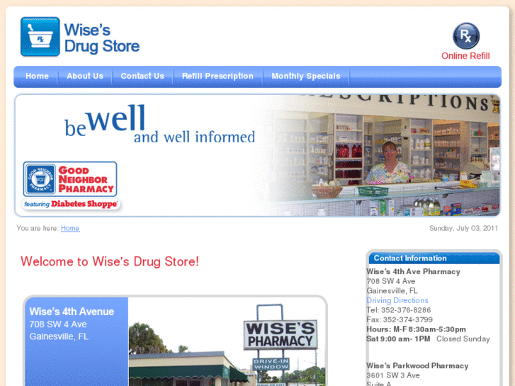 www.wisesdrugstore.com