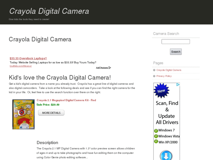 www.crayoladigitalcamera.com