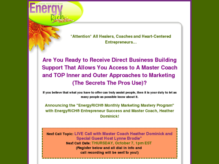 www.energyrichmonthlymentoring.com