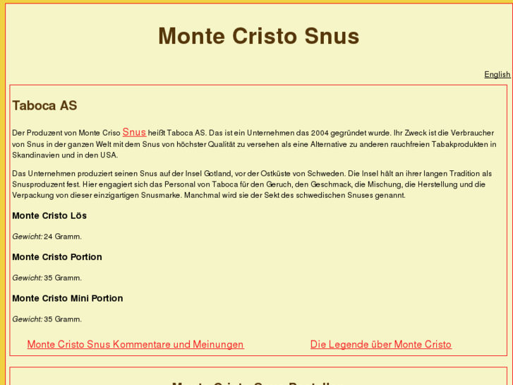 www.montecristosnus.de