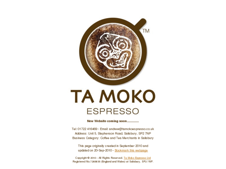 www.tamokoespresso.co.uk