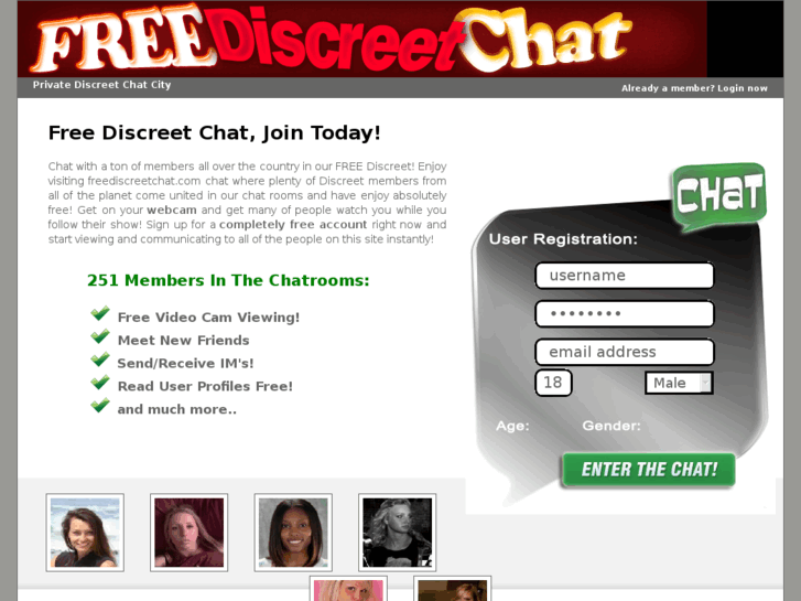 www.freediscreetchat.com