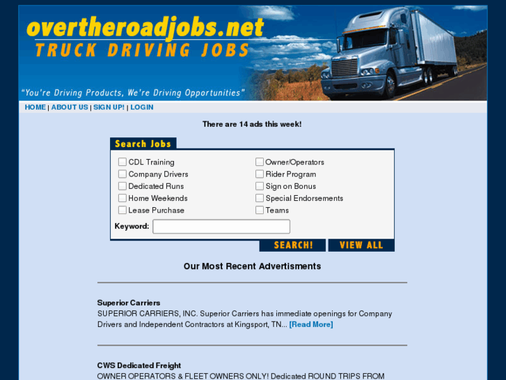 www.overtheroadjobs.net