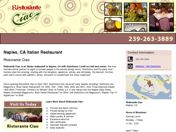 www.ristoranteciao.net