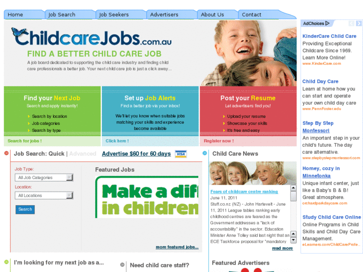 www.childcarejobs.com.au