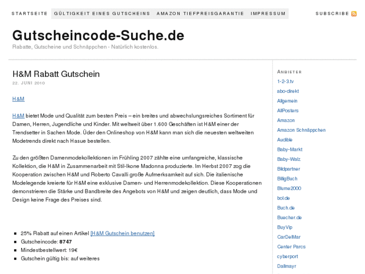 www.gutscheincode-suche.de