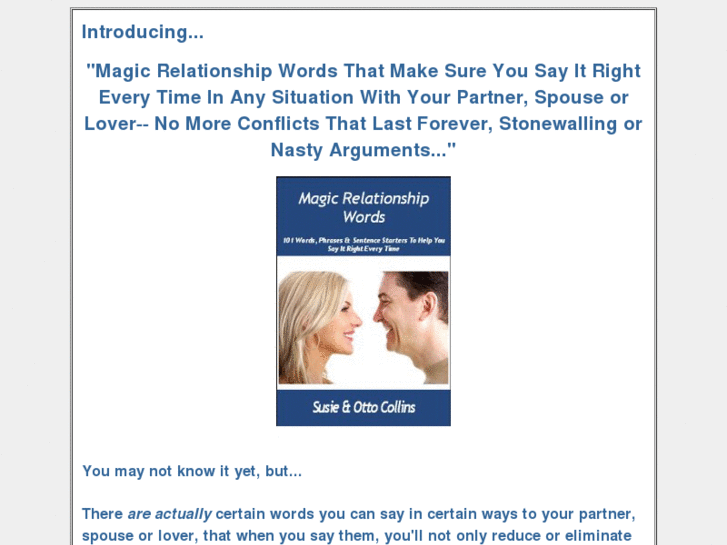 www.magicrelationshipwords.com