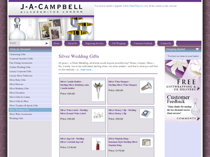 www.silver-wedding-gifts.co.uk