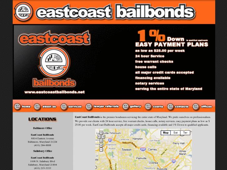 www.eastcoastbailbonds.net